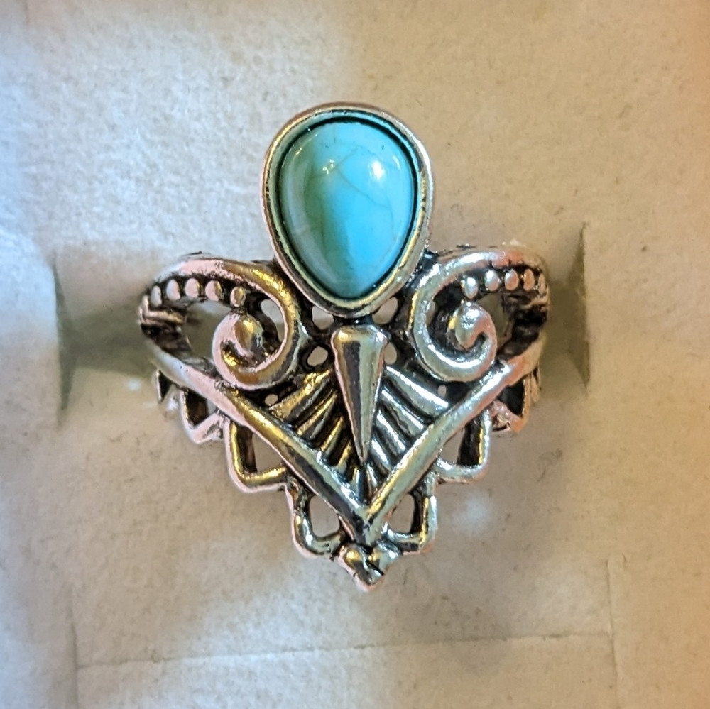 New Vintage Jewelry Geometric Irregular Hollow Ring, T2B1E